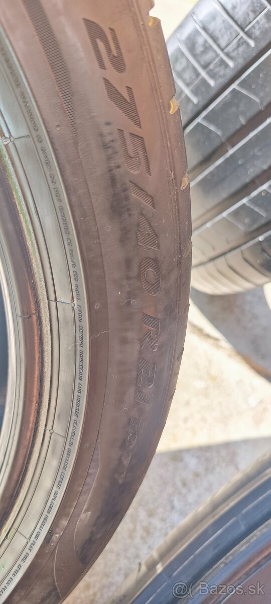 Predám letné pneumatiky Pirelli P Zero 21" - 9