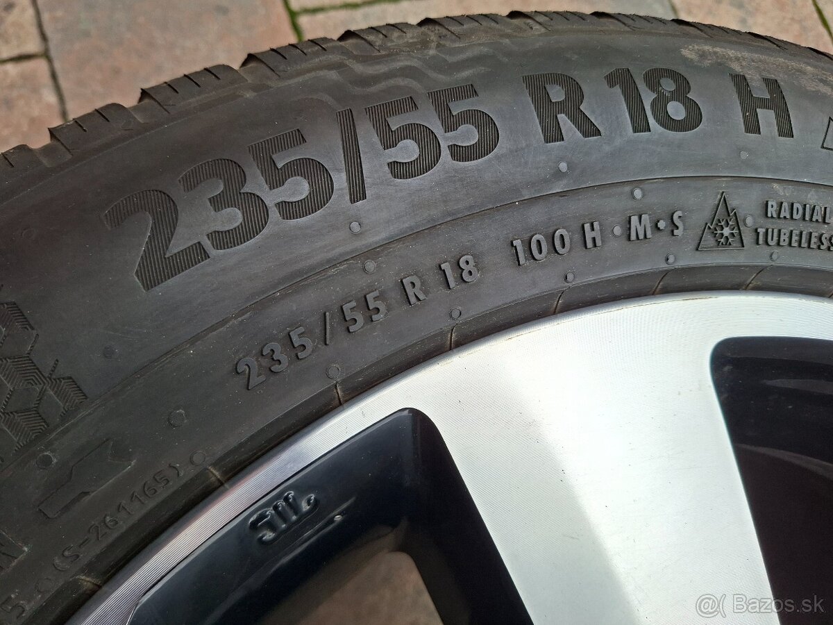 Predám original hliníkové disky Nissan/Dacia-- R18, 5x114,3 - 9