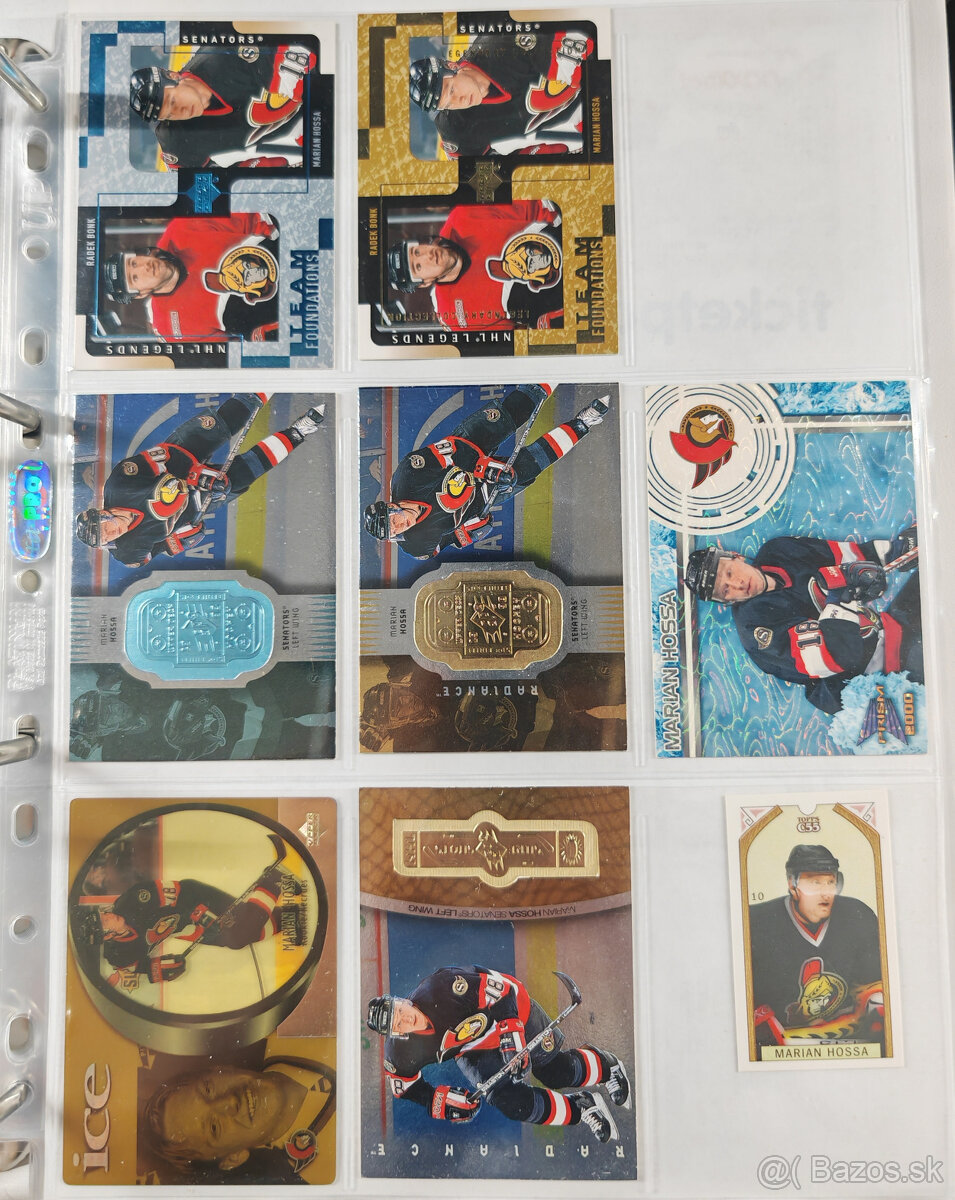 Predám hokejové kartičky Marián Hossa 4 - 9