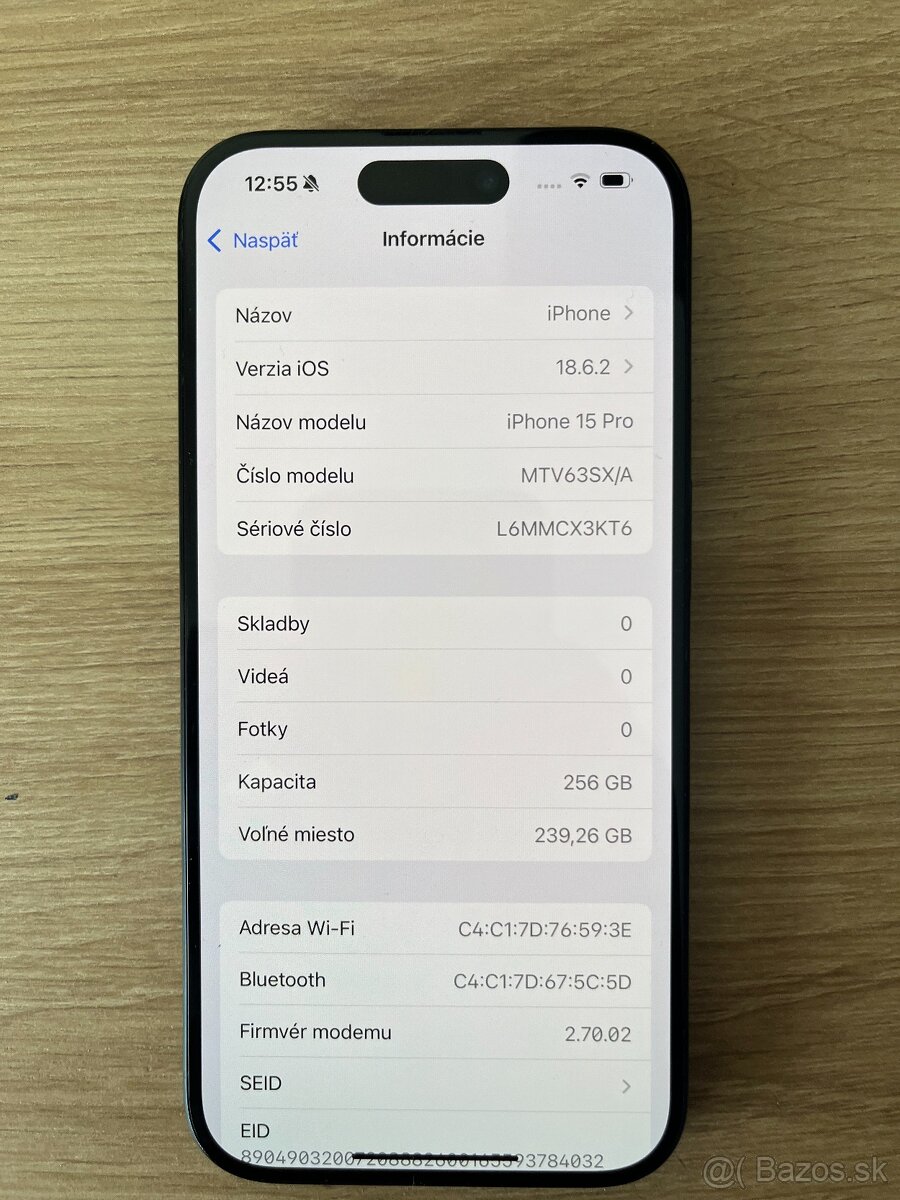 iPhone 15 Pro, Blue Titanium, 256GB - 9