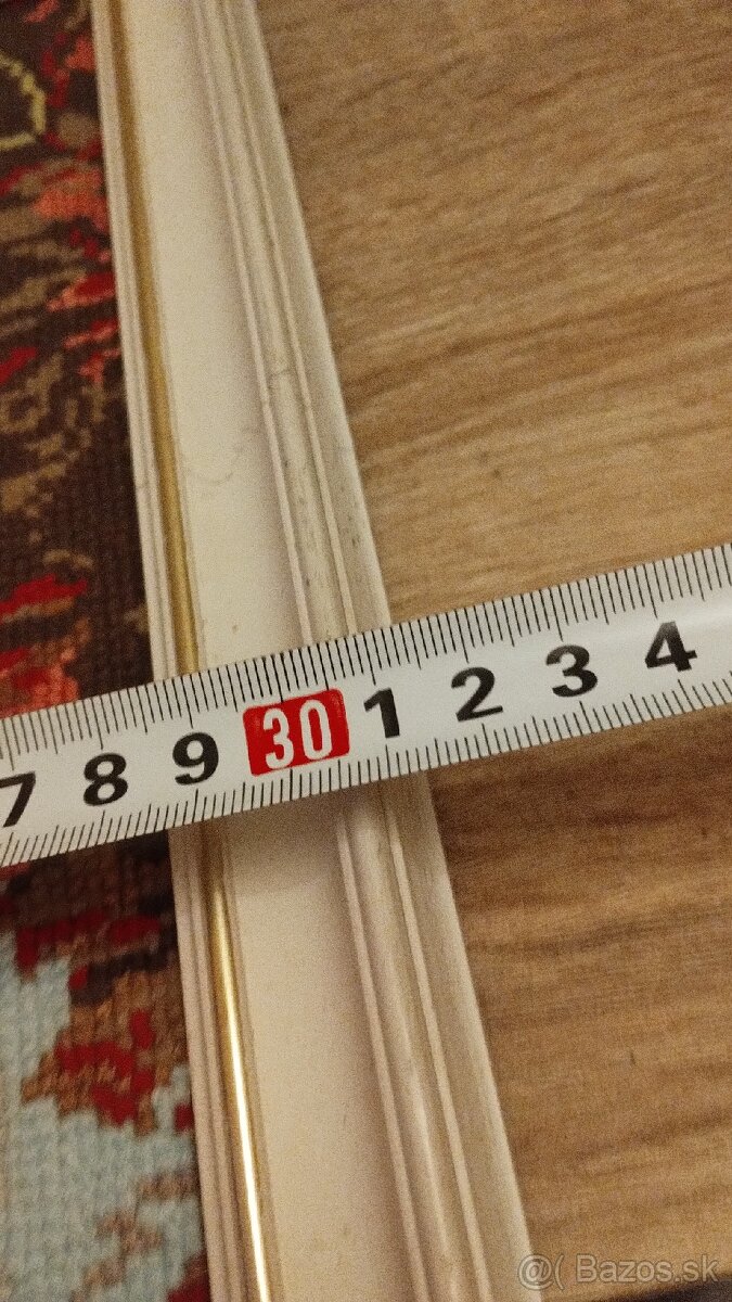 Starý,vyšívaný obraz-Svatá rodina - 9