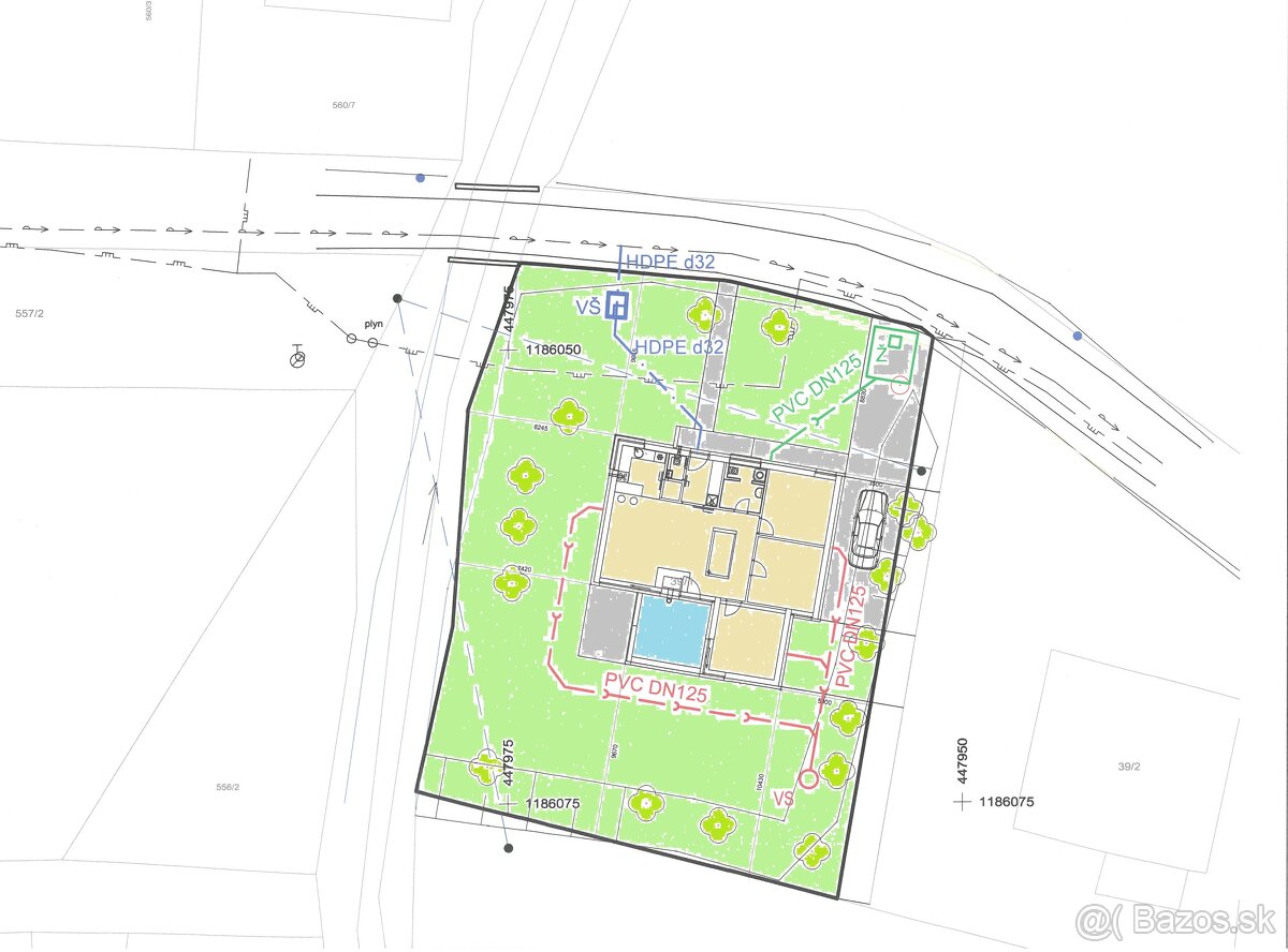REZERVÁCIA Hotový stavebný pozemok, 758 m2 , 79.800 € - 9