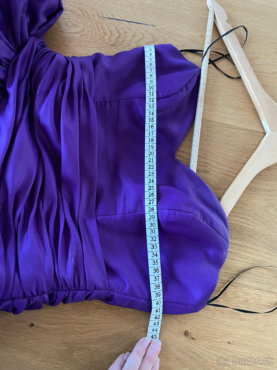 fialove spolocenske saty - 9