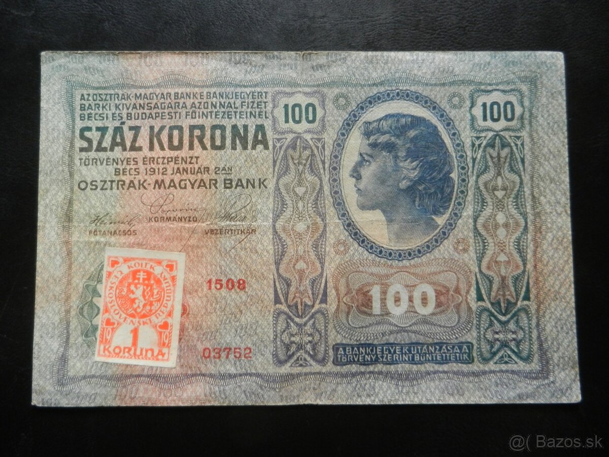 Staré vzácnejšie bankovky Rakúsko Uhorsko - 9