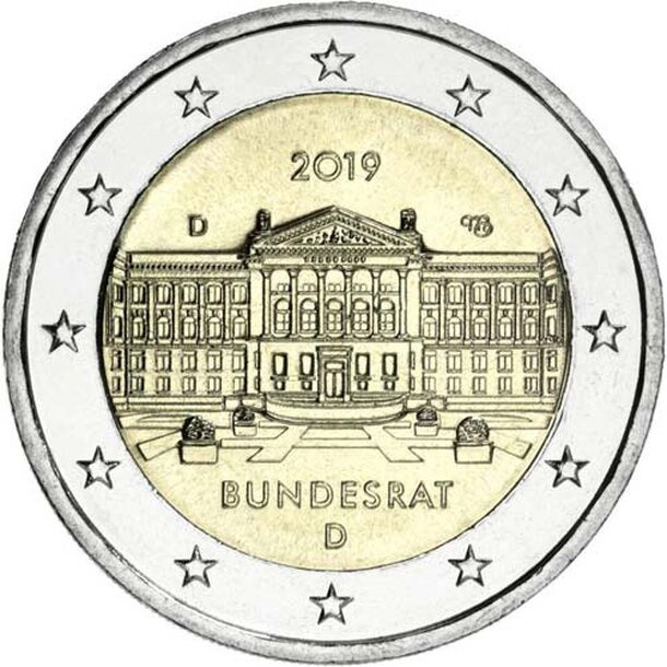 2 euro mince nemecke mesta bu - 9