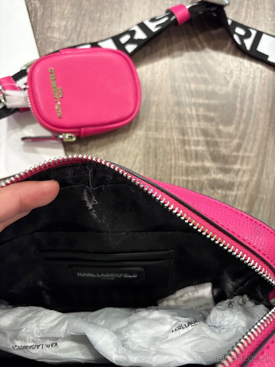 Karl Lagerfeld kožená crossbody kabelka - 9
