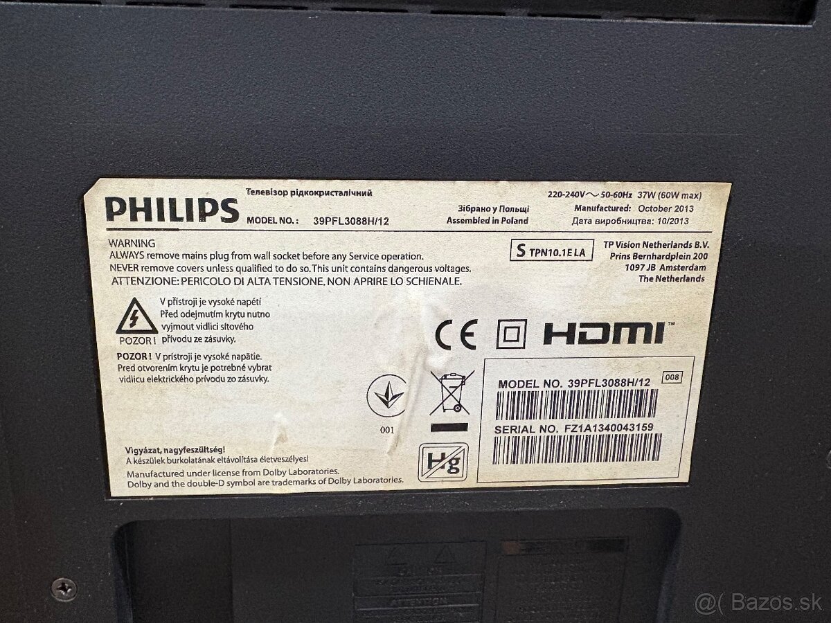 Philips 39PFL3088H FHD 99cm - 9