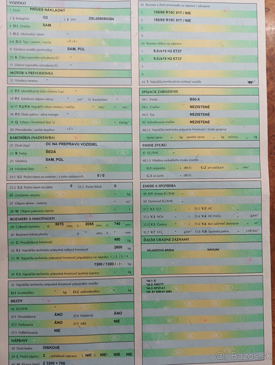 Autoprepravnik-vozik 2.6tony - 9