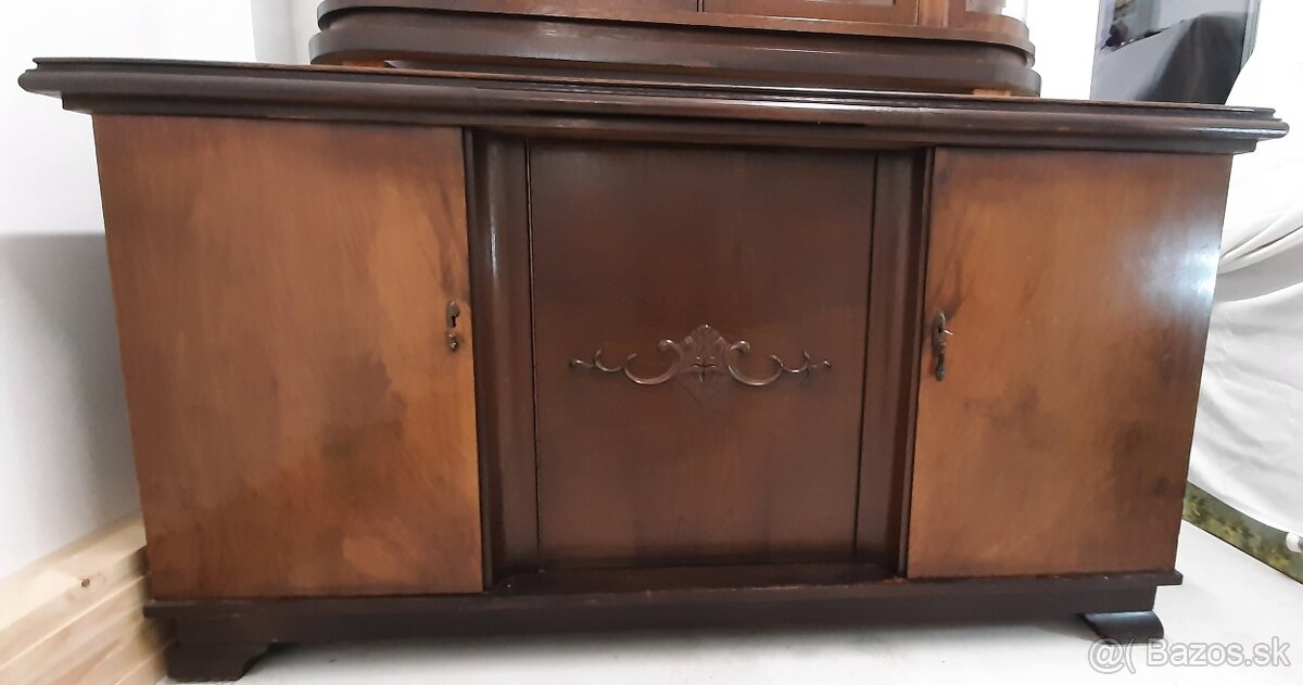 Masívna starožitná komoda - 9