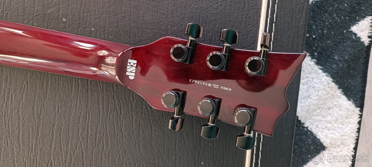 Predám elektrickú gitaru ESP LTD VIPER 1000 See Thru Cherry - 9