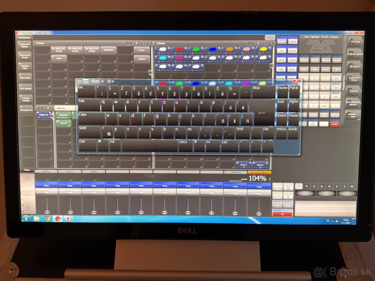 Predám svetelný pult Avolites T1 - 9