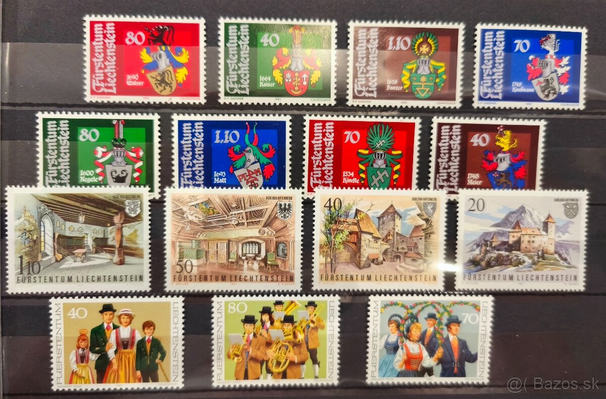 Známky Lichtenštajnsko 3 - 9