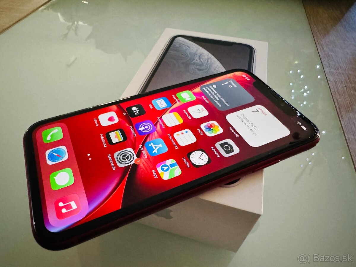 iPhone XR 64 GB Red Edition AKO NOVÝ - 9