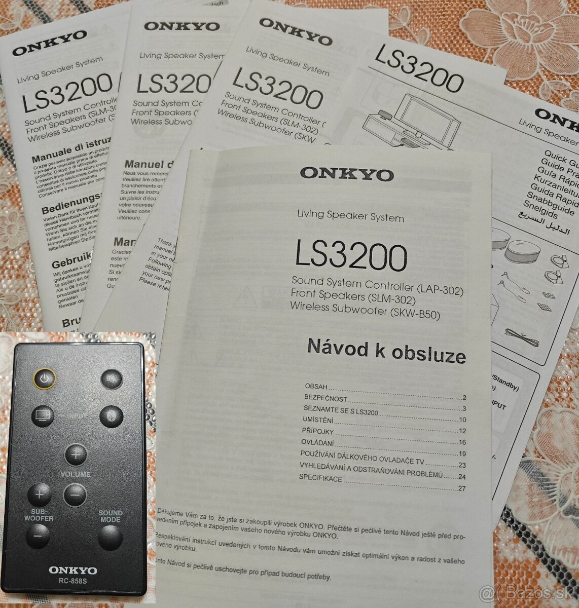 Onkyo 2.1 DTS Dolby digital bluetooth nové - 9