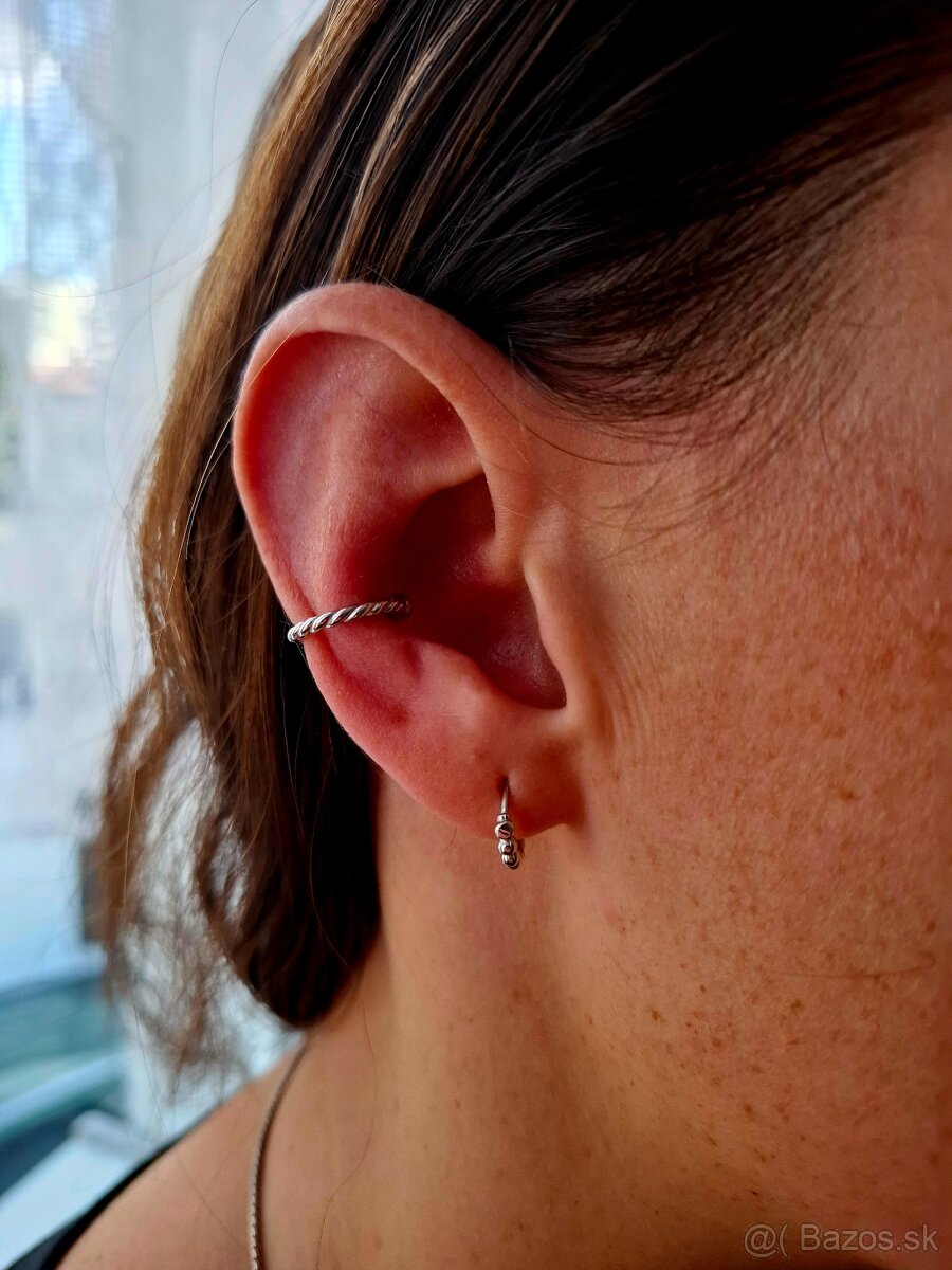 Strieborné manžety na ucho - 9