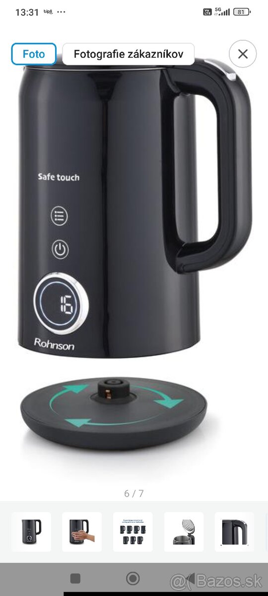 Rýchlovarná kanvica Rhonson R-7522 Safe Touch - 9