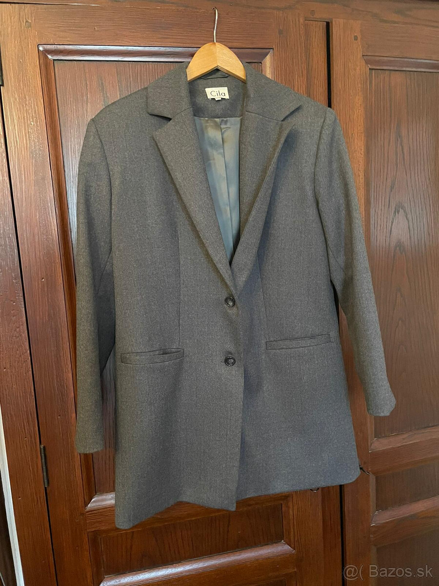 sivé sako xs - s - 9