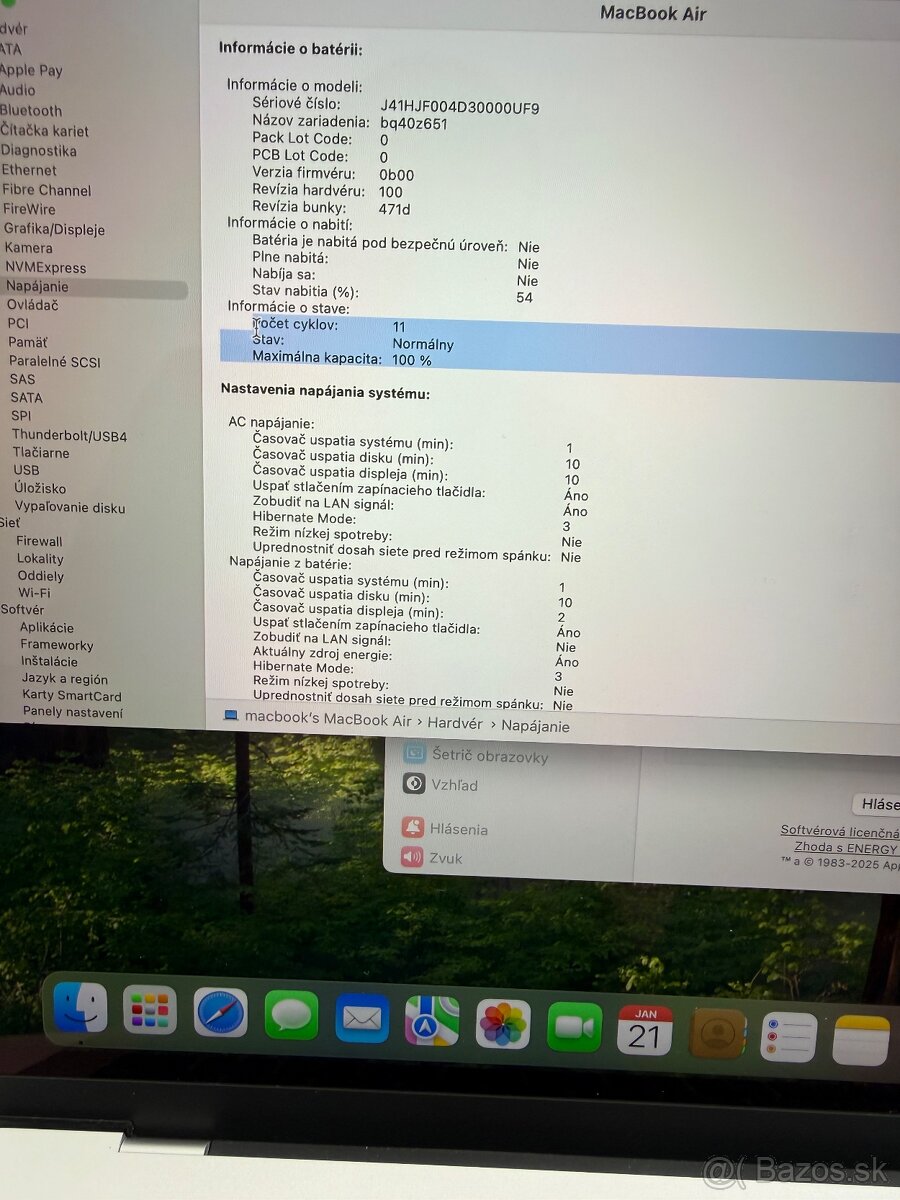 MacBook Air M4 13” 16/256gb Silver 100% bateria - 9