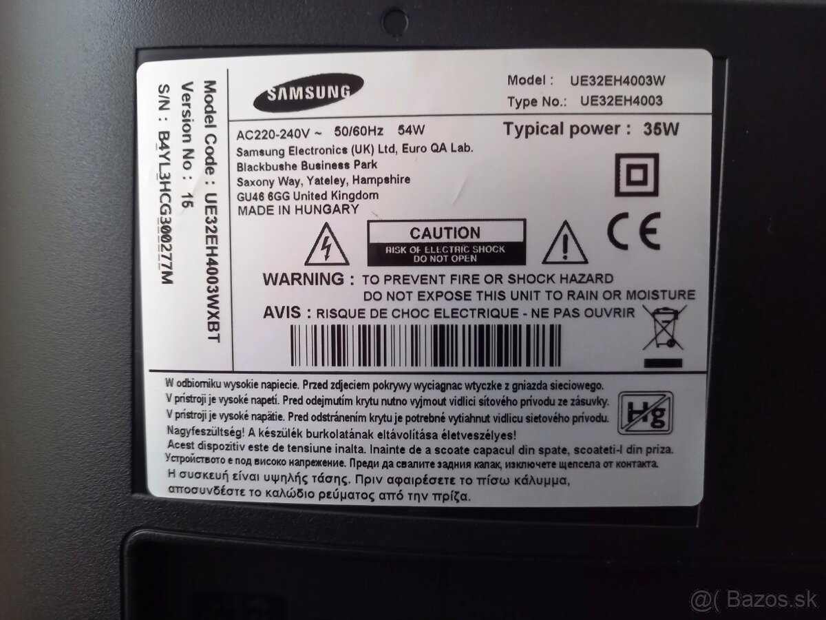 Samsung UE32EH4003W LED 32" 81.3cm - 9