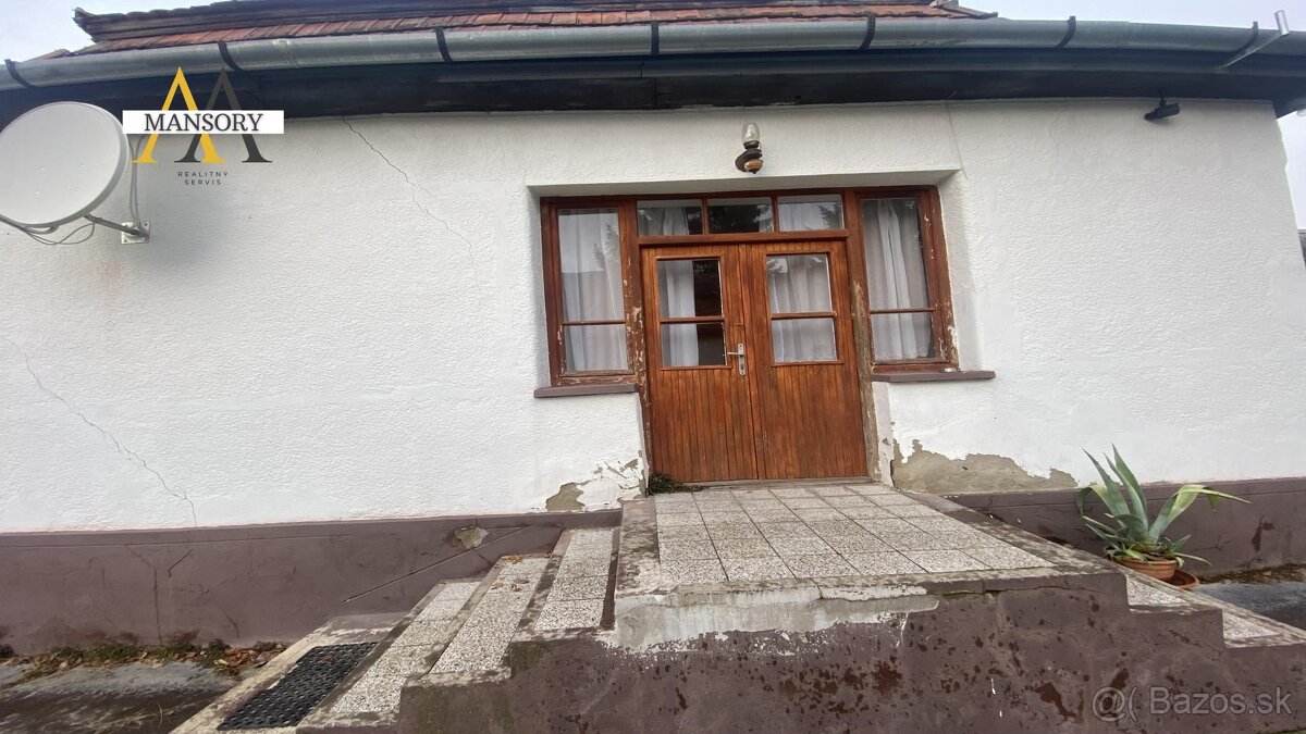 Na predaj 4 izbový rodinný dom za 33 000 eur na pozemku 174 - 9