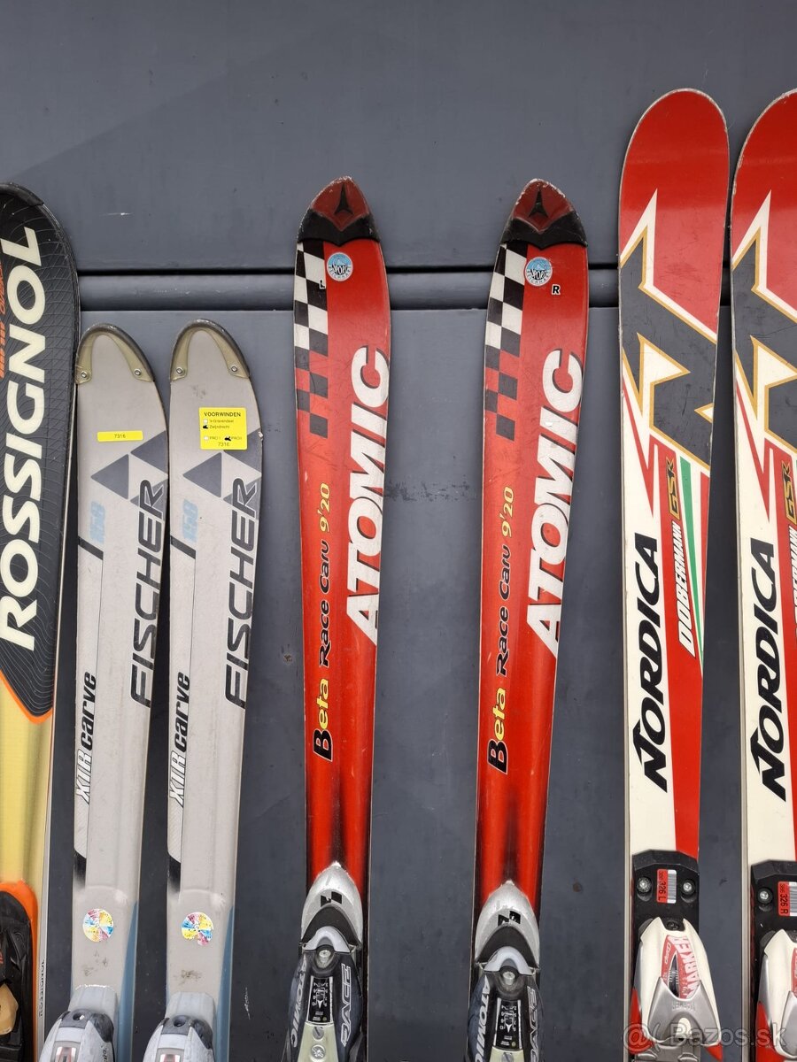 Predám zjazdové lyže Rossignol, Fischer, Atomic, Nordica - 9