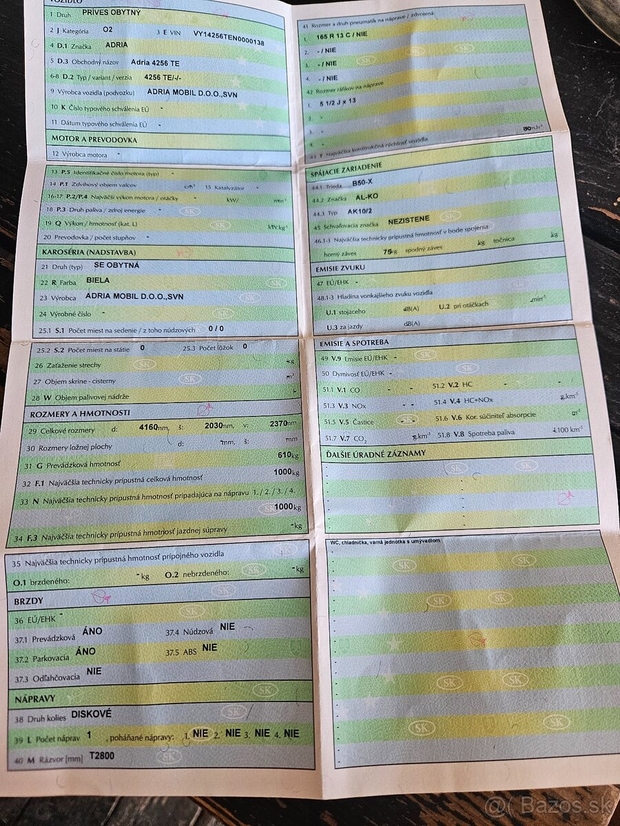 Predám karavan Adriá 425. - 9