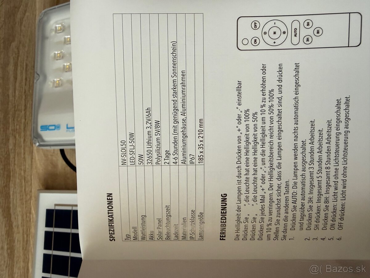 Solárna lampa Nová - 9