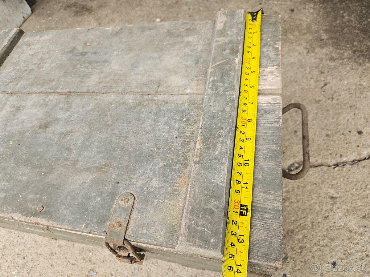 Vojenska drevena krabica bedňa 4. - 9