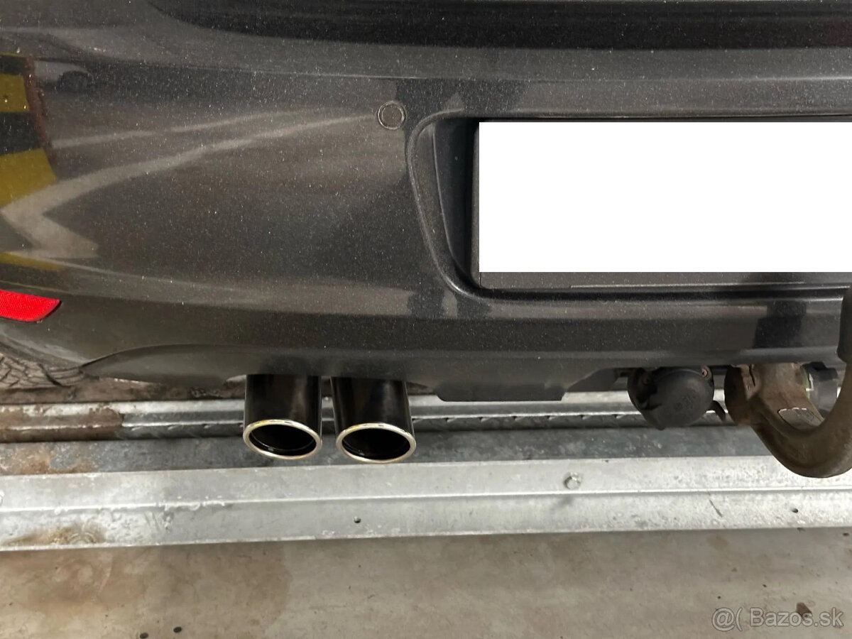 NEREZOVÉ a ČIERNE koncovky na výfuk - dvojitá koncovka - 9