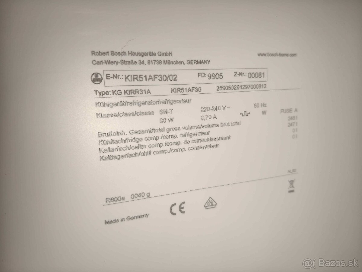 Chladnička Bosh KIR51AF30 - 9