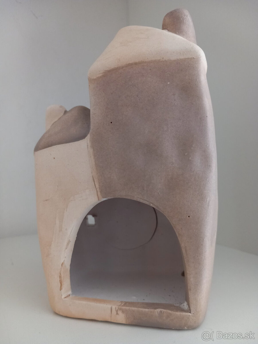 Sada 3ks keramické domčeky na sviečku - 9