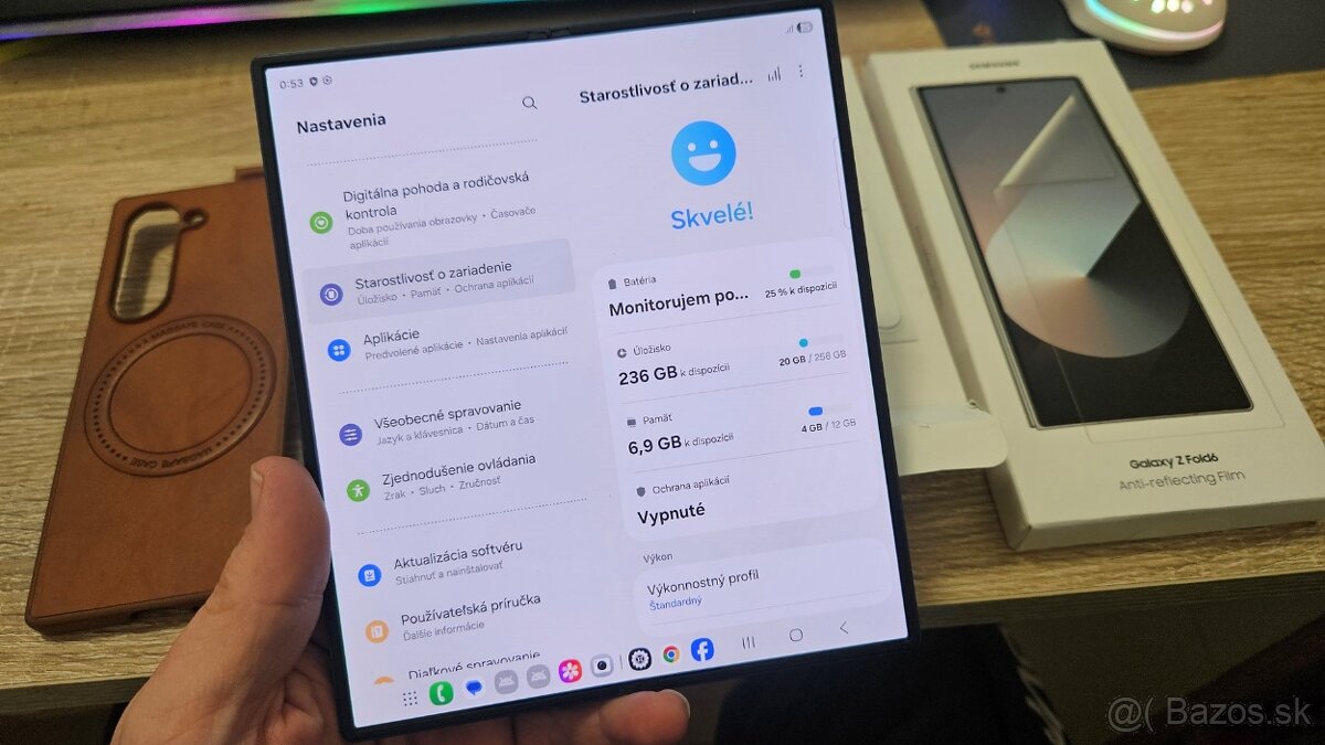 Samsung Galaxy Z Fold 6 modrý 256GB - aj vymením - 9