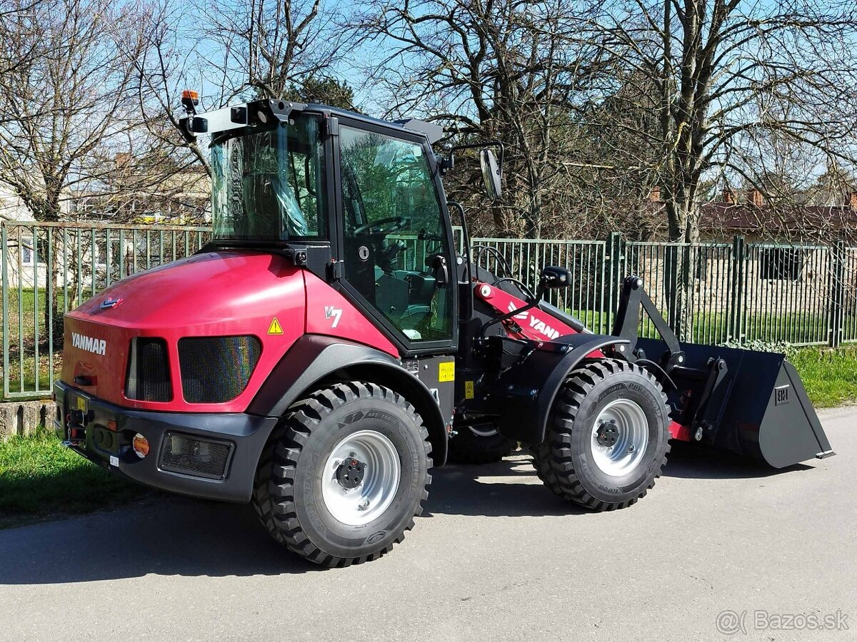 nakladač YANMAR V7 ( nosnosť 1.750kg, lopata 0,7 m ) záruka - 9