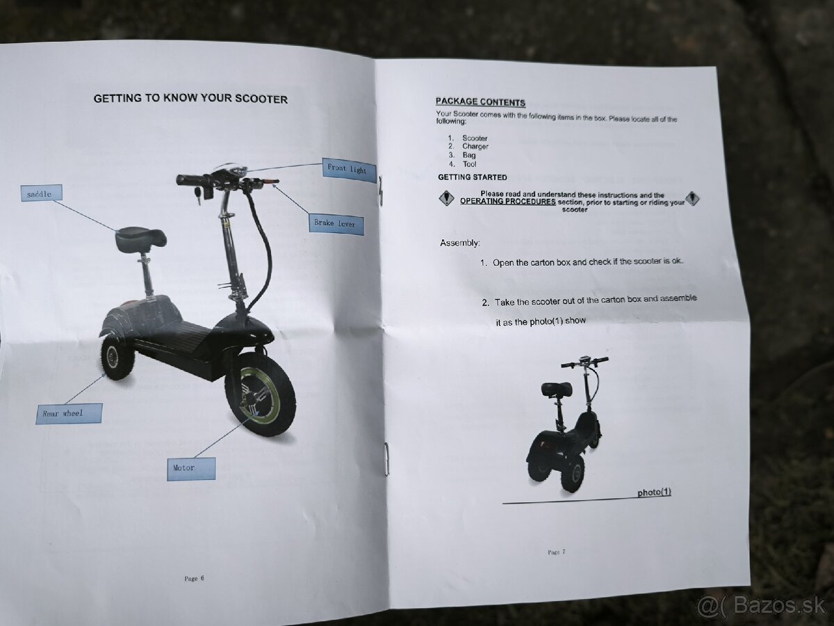 Elektrická trojkolka pre seniora /100% Nová/ - 9