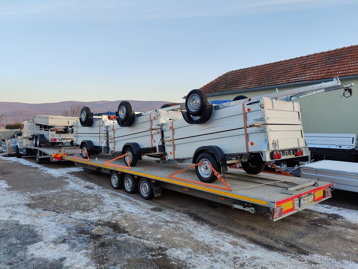 Prívesný vozík - trojnápravové plato - 9