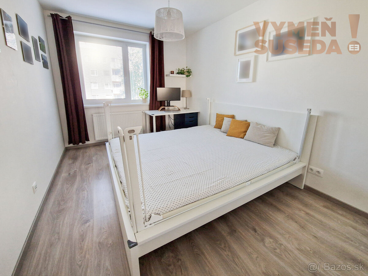 VYMEŇ SUSEDA - Výnimočný 2 IZB. BYT s balkónom, zariadená N - 9