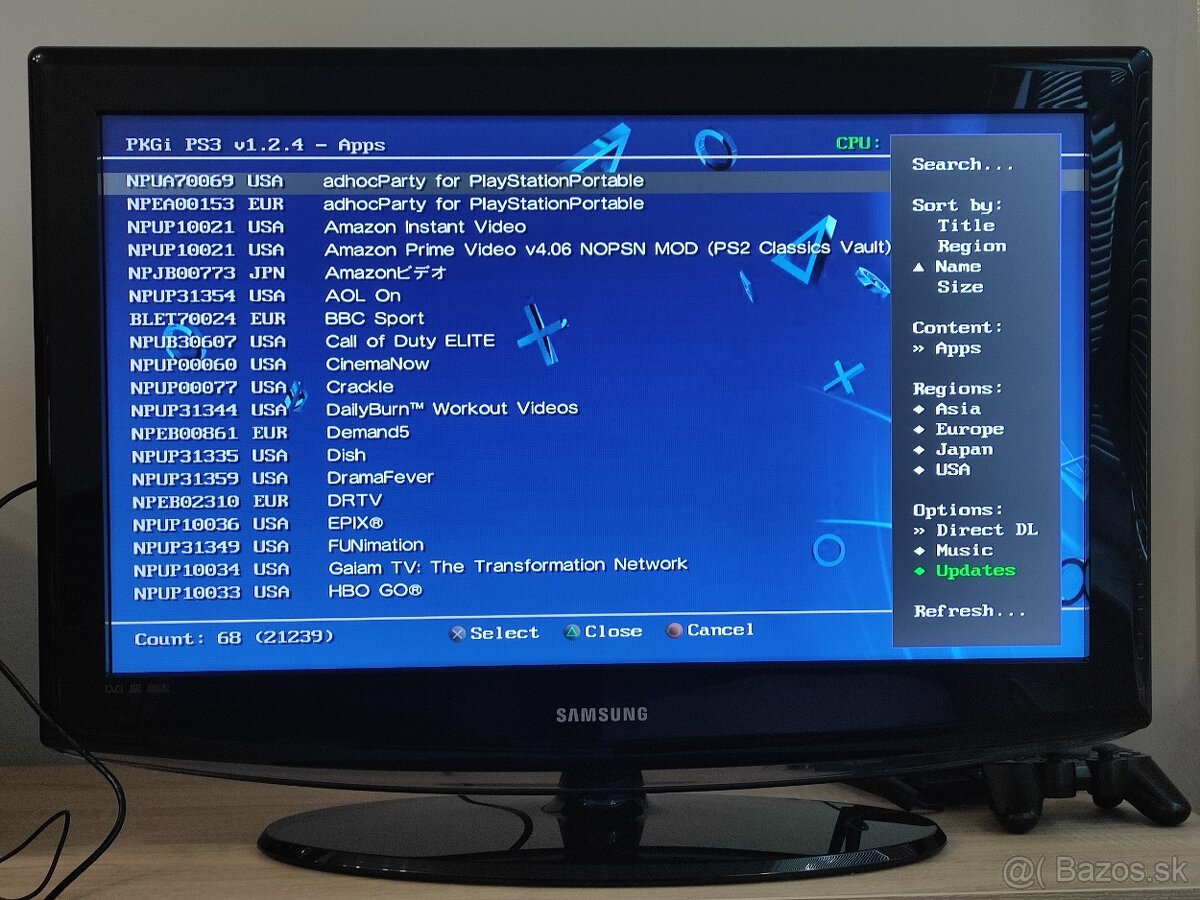 PS3 SuperSlim (PlayStation 3), 12GB - rozšírený na 64GB SSD - 9