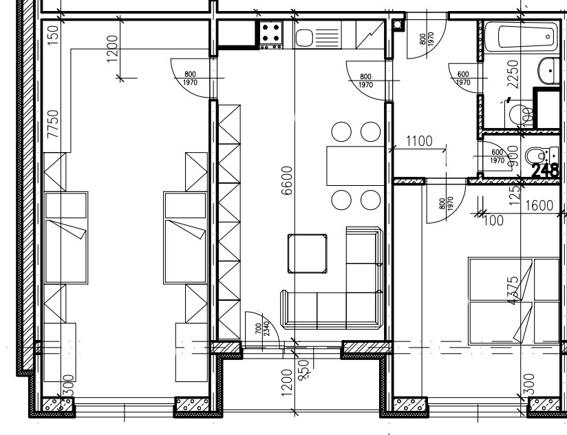 PREDAJ: 3 izb.byt 80 m2 s lodžiou, novostavba Strážske - 9