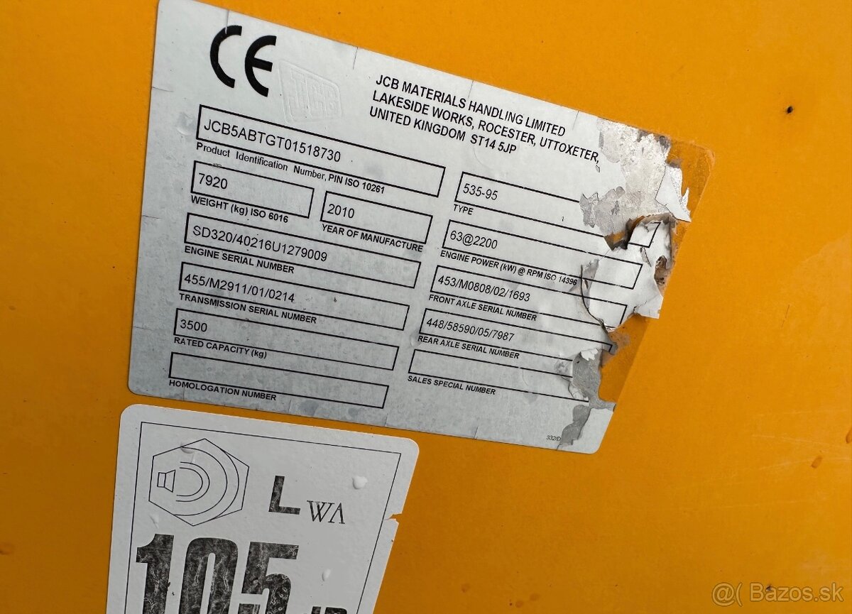 Bager teleskopický JCB Agri 535-95 535-75 - 9