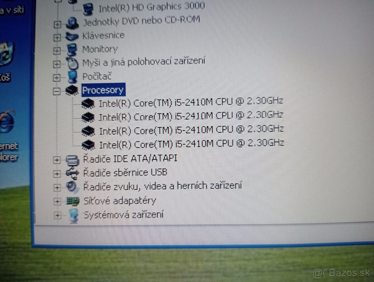 HP elitebook 2560p - Intel core i5 - 4gb ram - WIN XP - 9