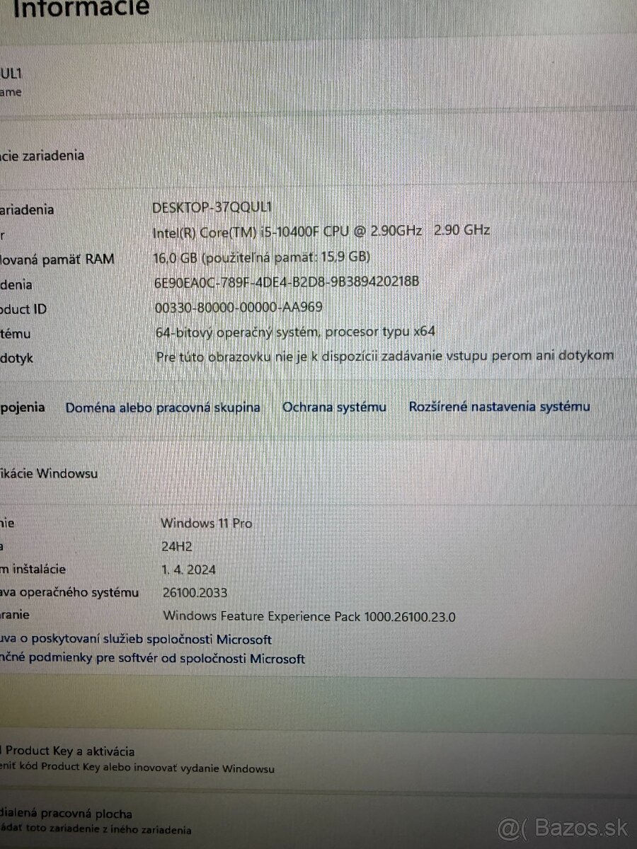 Herný počítač s GTX 1080 Ti , i5-10400F , 16GB , SSD 500 GB - 9