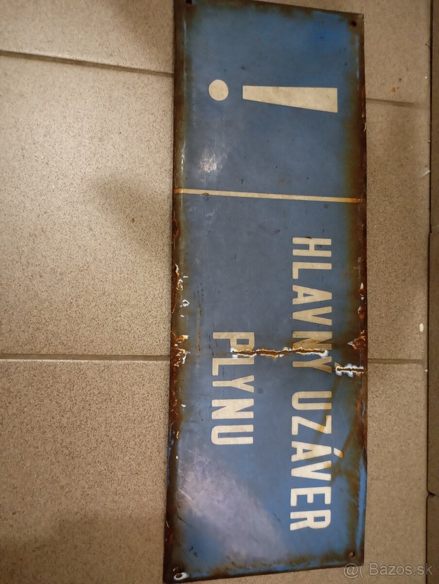 Predám smaltové staré tabuľky . - 9