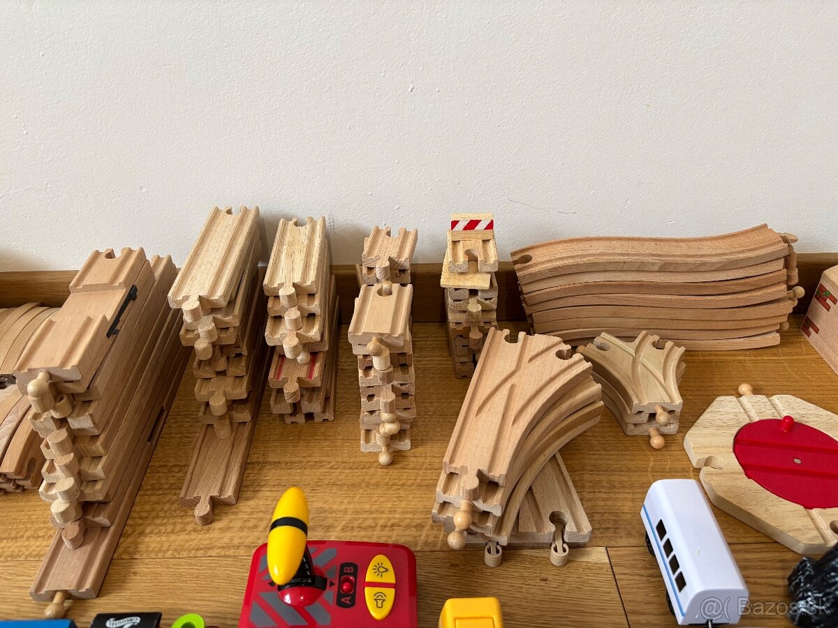 Drevená vláčiková súprava - Mega set 190+ - 9