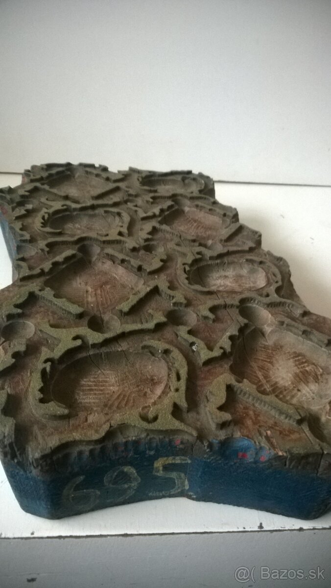 Veľká Starožitná forma -modrotlač - 9