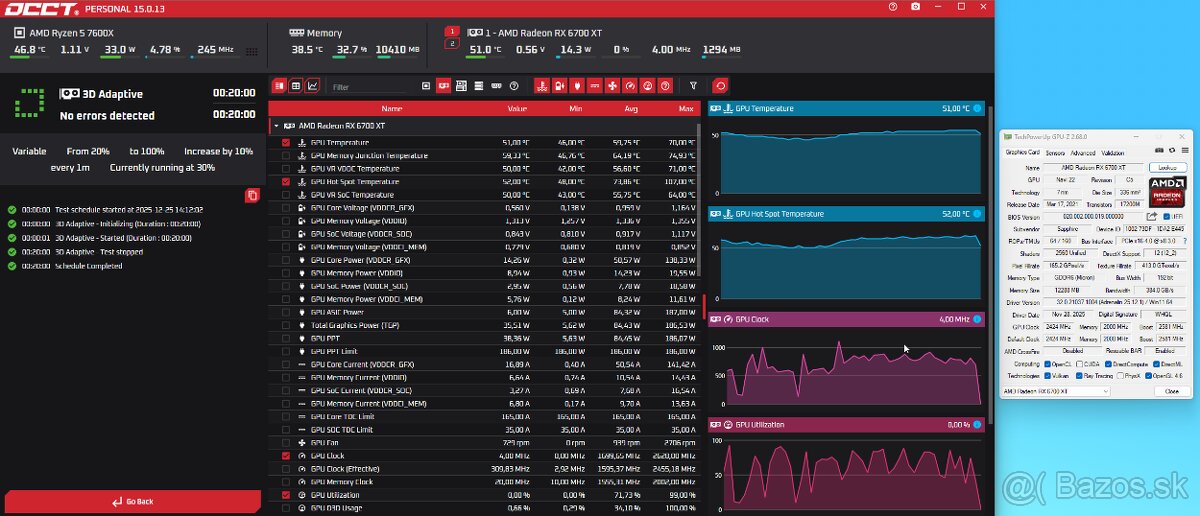 Sapphire Pulse RX 6700 XT 12GB – Top stav - 9