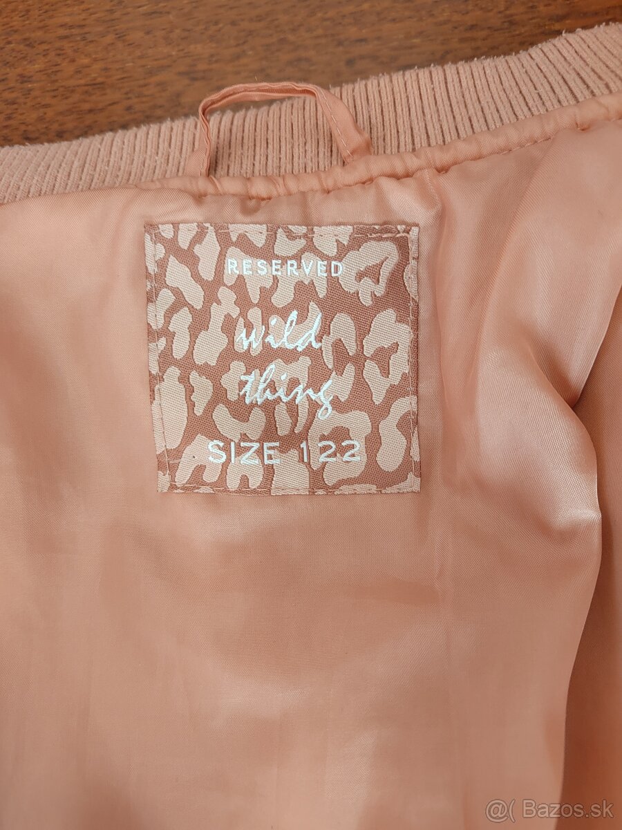 Bunda RESERVED - ružová, chlpatá v.122 - 9