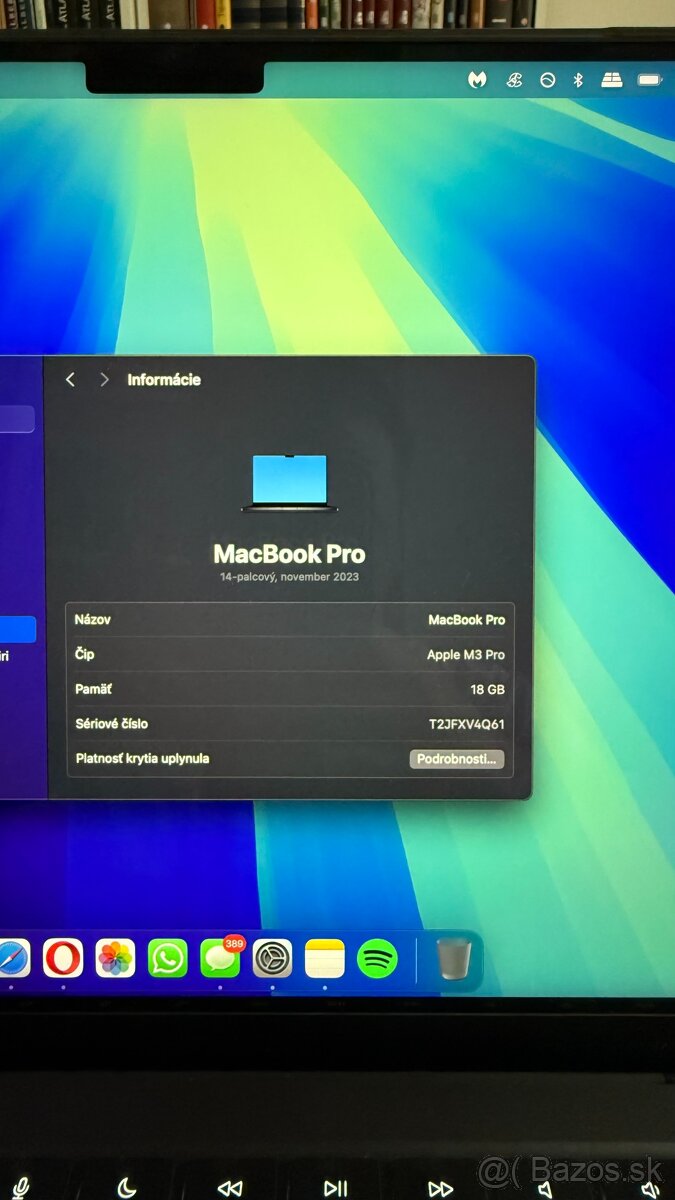 MacBook Pro 14" M3 PRO SK 2023 Vesmírne čierny - 9