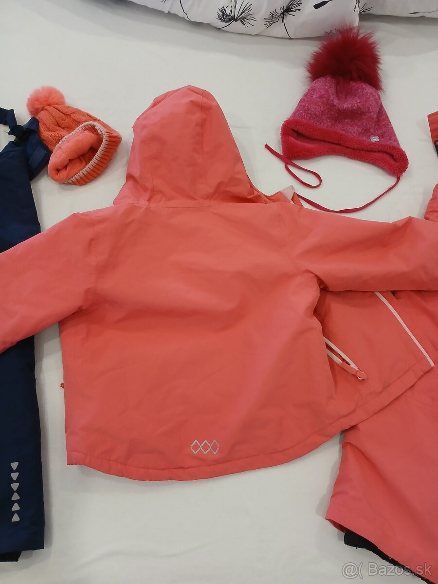 Zimná bunda a otepľovačky pre dievča 98/104 - 9