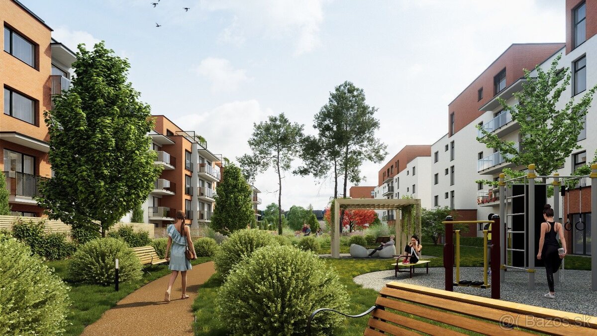 Projekt PARADAJS, Hlohovec novostavba 1izbový byt, výmera (4 - 9