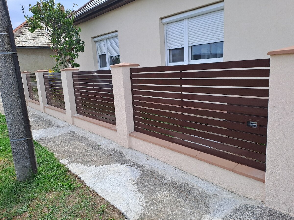 hlníkové ploty brány,posuvné brány,zábradlia pergoli - 9